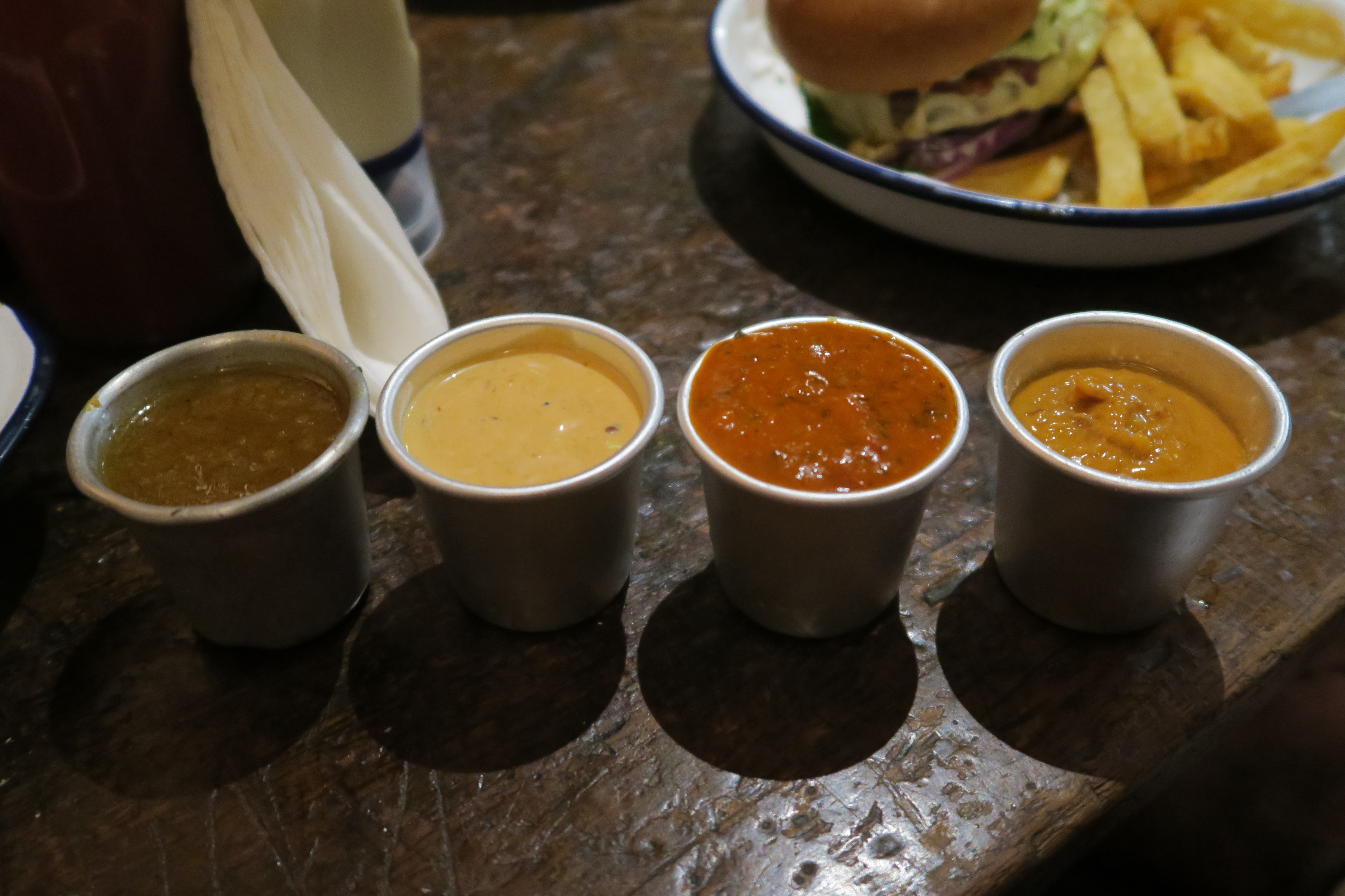 HonestBurgersSauceSelection